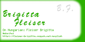brigitta fleiser business card
